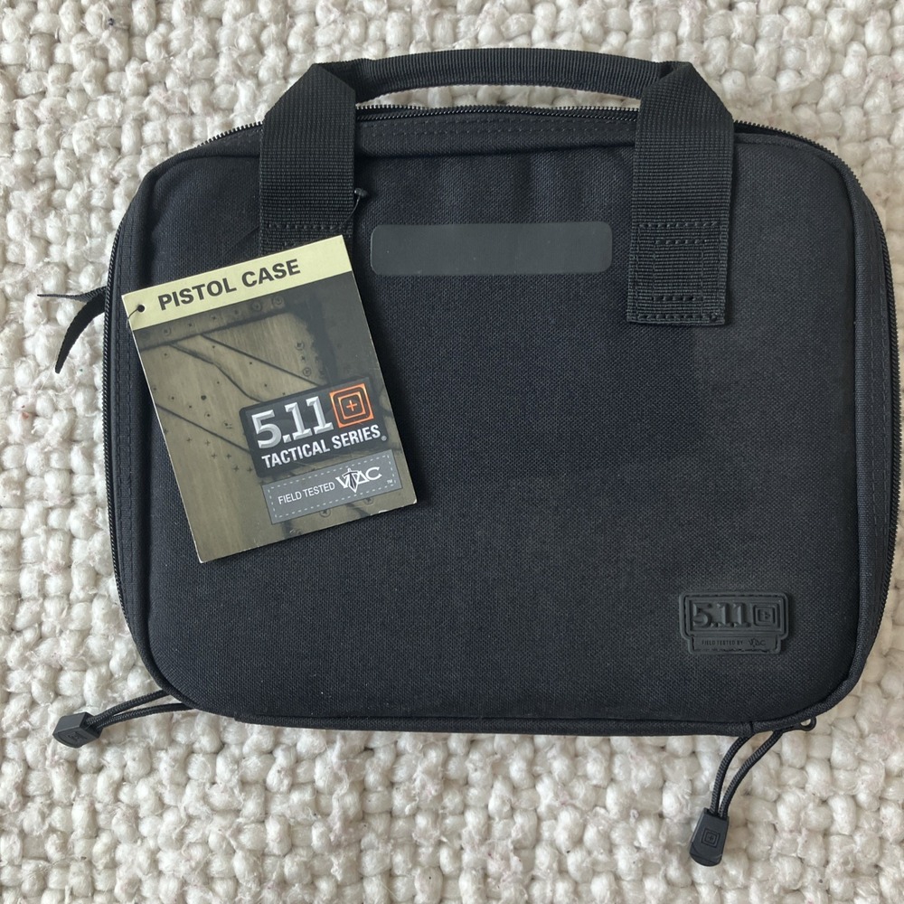 NEW 5.11 Tactical Single Pistol Case 11" x 8.75" Brand Decal